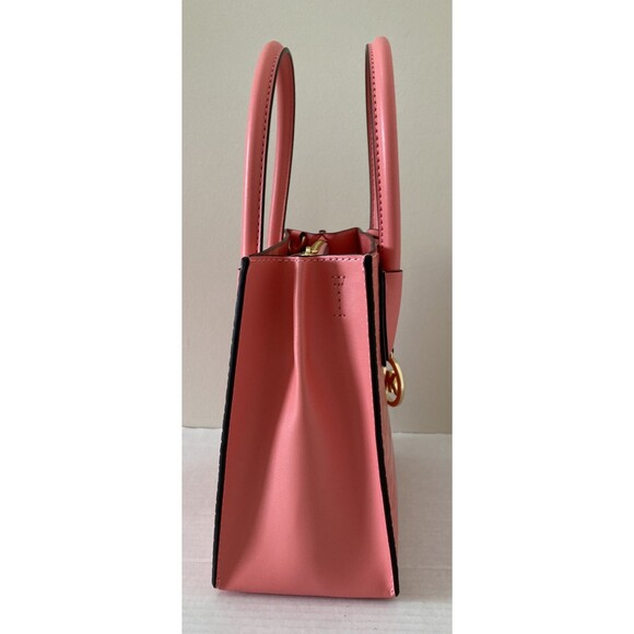 New Michael Kors Mercer Medium Messenger bag Embossed Leather Grapefruit - Picture 5 of 7